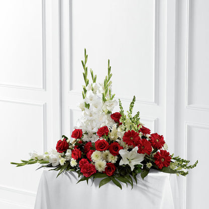 Crimson & White Arrangement –  Walnut Creek Florist, Walnut Creek CA