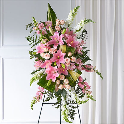 Elegant Embrace Standing Spray –  Walnut Creek Florist, Walnut Creek CA