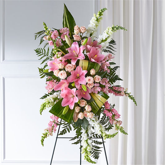Elegant Embrace Standing Spray –  Walnut Creek Florist, Walnut Creek CA