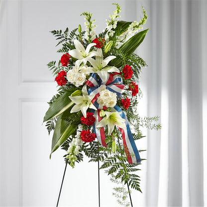 Stars of Life Standing Spray –  Walnut Creek Florist, Walnut Creek CA