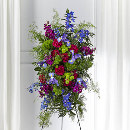 Heavenly Skies Standing Spray –  Walnut Creek Florist, Walnut Creek CA