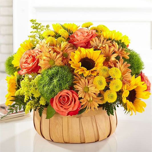 Harvest Sunflower Basket –  Walnut Creek Florist, Walnut Creek CA