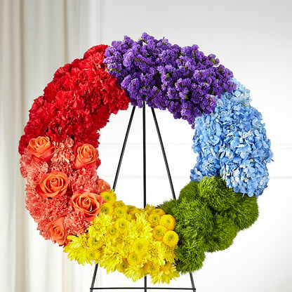 Circle of Love Wreath –  Walnut Creek Florist, Walnut Creek CA