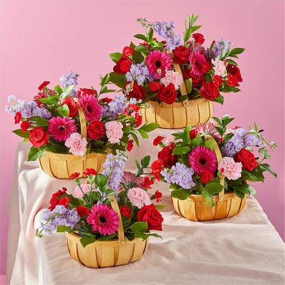 Pink Picnic Basket –  Walnut Creek Florist, Walnut Creek CA