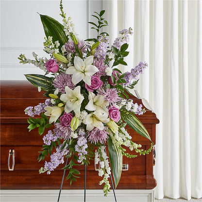 Grateful Hearts Standing Spray –  Walnut Creek Florist, Walnut Creek CA