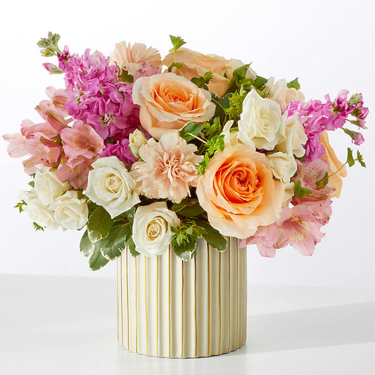 Paradise Bouquet with Ivory Vase –  Walnut Creek Florist, Walnut Creek CA