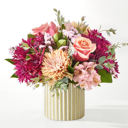 Berry Cobbler Bouquet with Ivory Vase –  Walnut Creek Florist, Walnut Creek CA