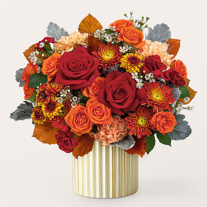 Merlot Bouquet with Ivory Vase –  Walnut Creek Florist, Walnut Creek CA