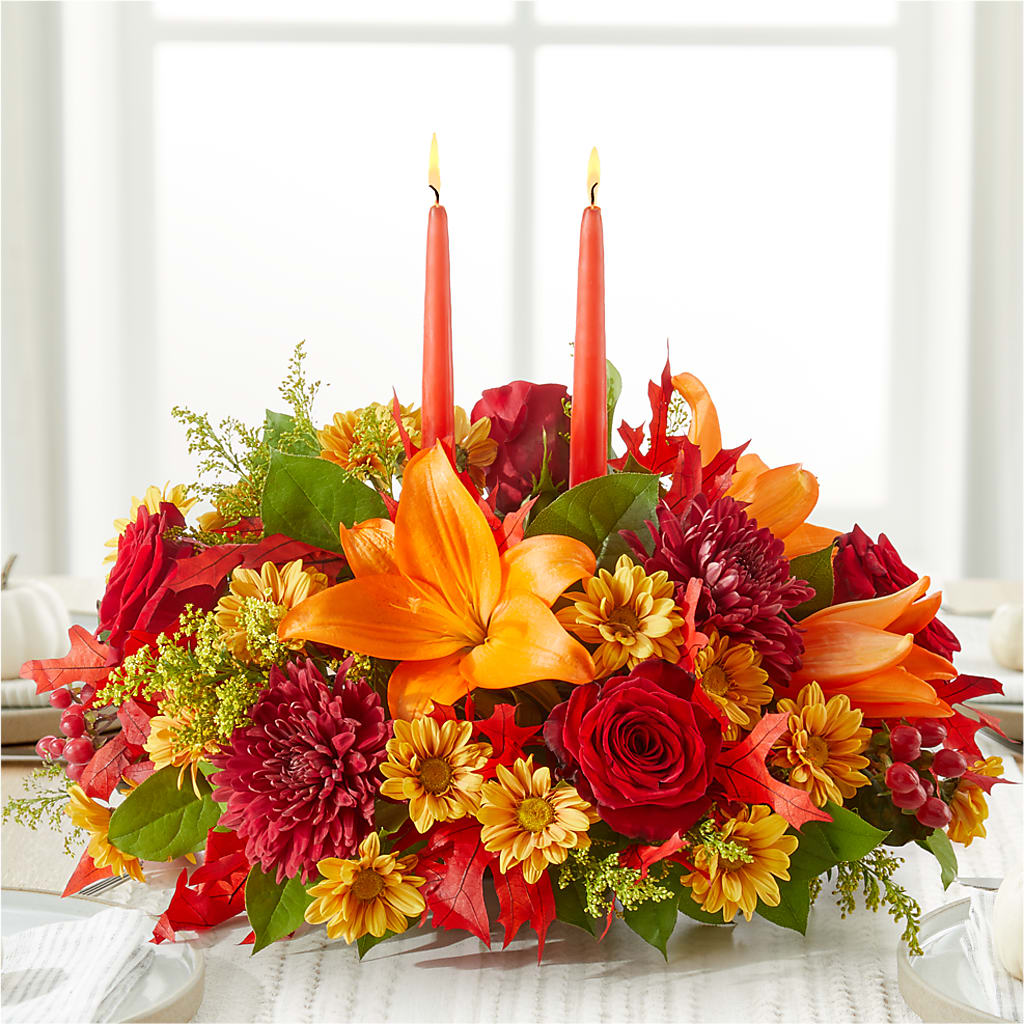 Autumn's Embrace Centerpiece –  Walnut Creek Florist, Walnut Creek CA