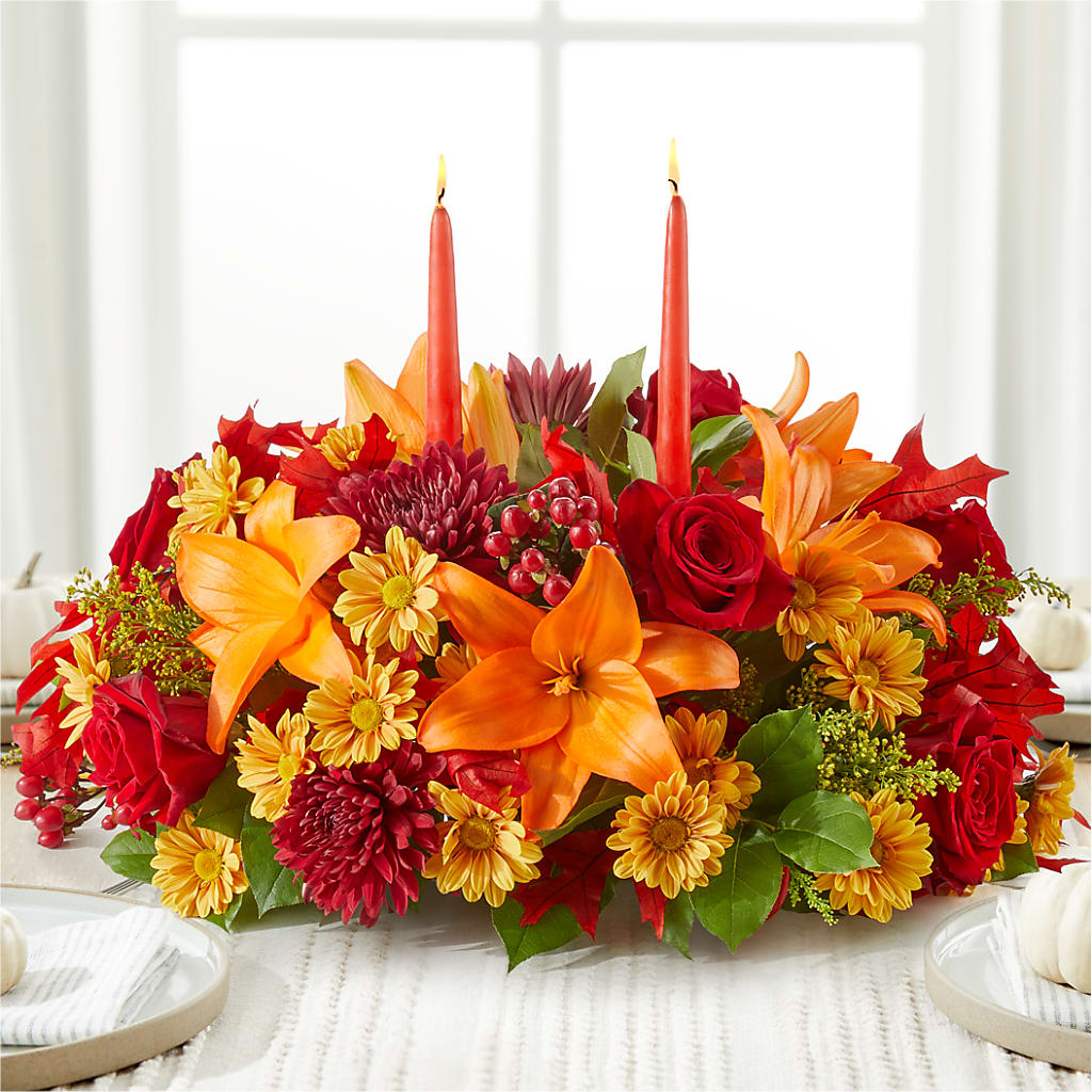 Autumn's Embrace Centerpiece –  Walnut Creek Florist, Walnut Creek CA