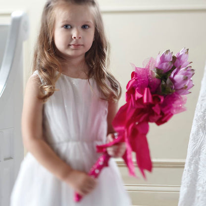 Sparkle Pink Flower Girl Bouquet –  Walnut Creek Florist, Walnut Creek CA