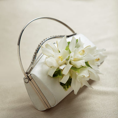 White Purse Decor –  Walnut Creek Florist, Walnut Creek CA